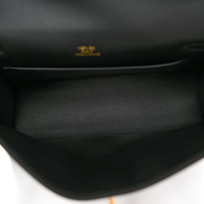 Hermes Swift Kelly Pochette Clutch Black 5 of 12