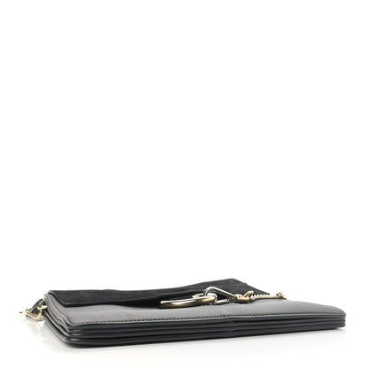 Chloe Suede Calfskin Medium Faye Shoulder Bag Black 4 of 11