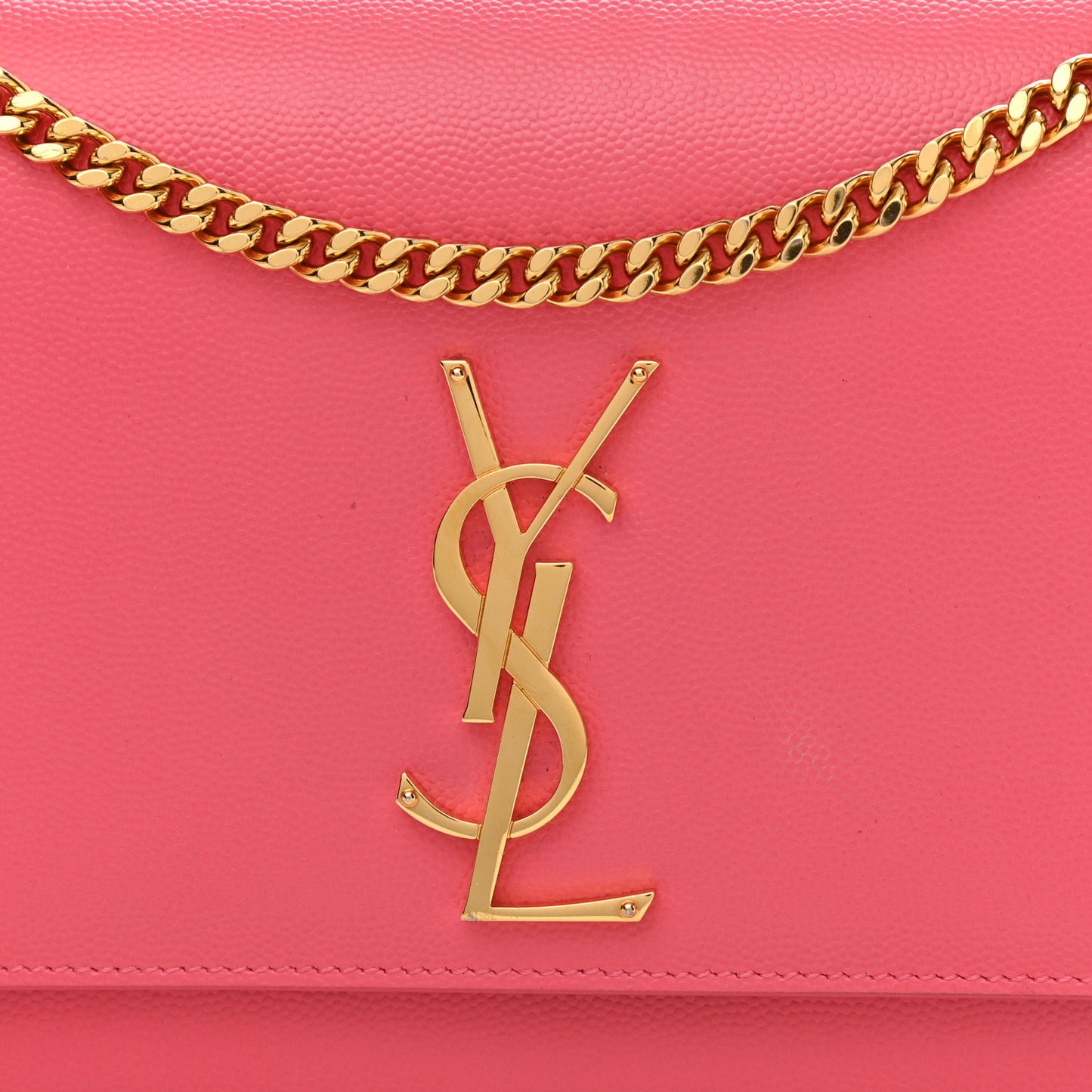 Grain De Poudre Medium Classic Monogram Kate Satchel Rose Clair