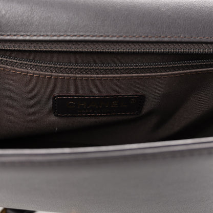 Chanel Calfskin Quilted New Medium Boy Flap Dark Brown 7 of 10