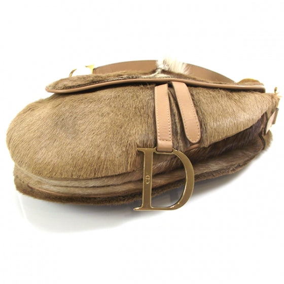 Christian Dior Pony Hair Saddle Bag 5 of 13