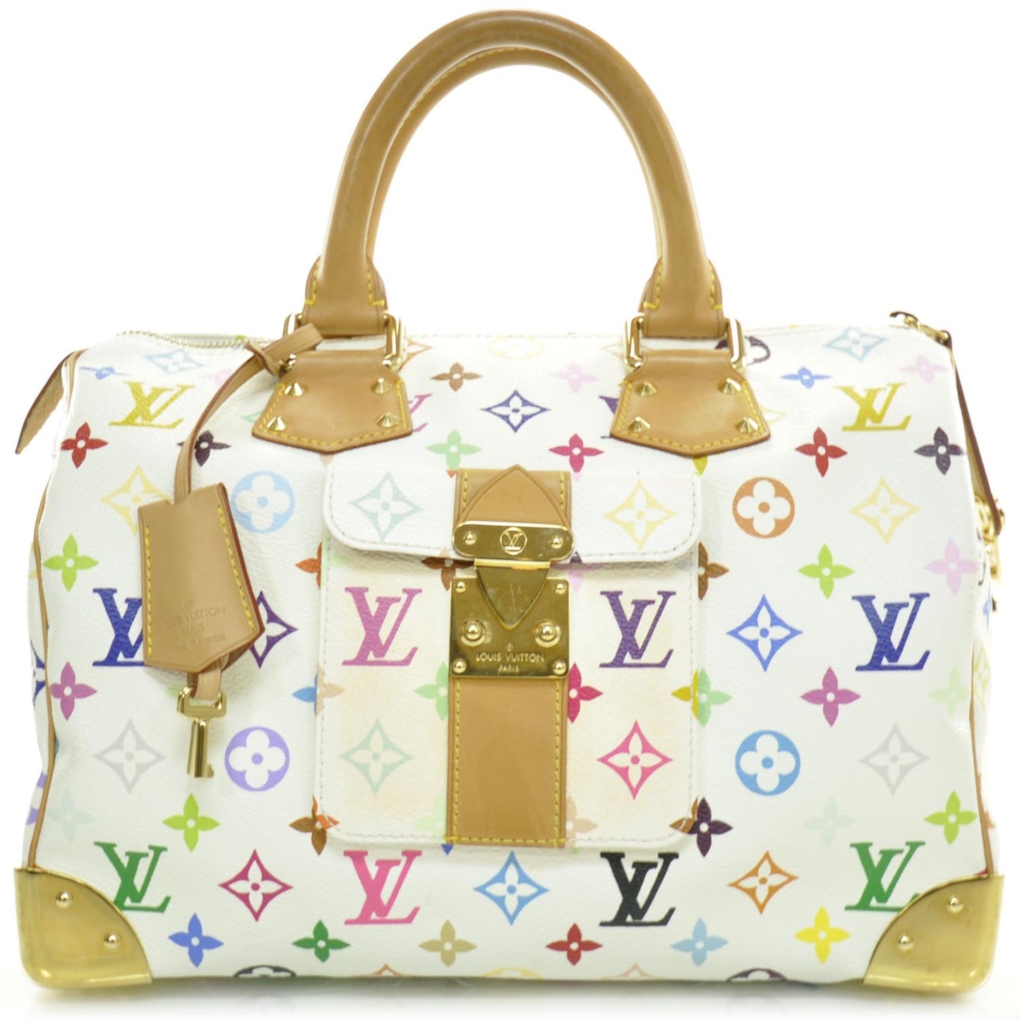 Monogram Multicolor Speedy 30 White