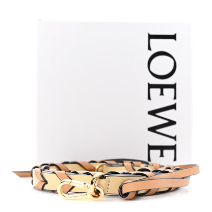 Loewe Calfskin Braided Thin Strap Dark Butter 4 of 4