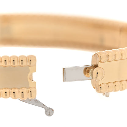Van Cleef & Arpels 18K Yellow Gold Perlee Signature Bangle Bracelet S 3 of 5