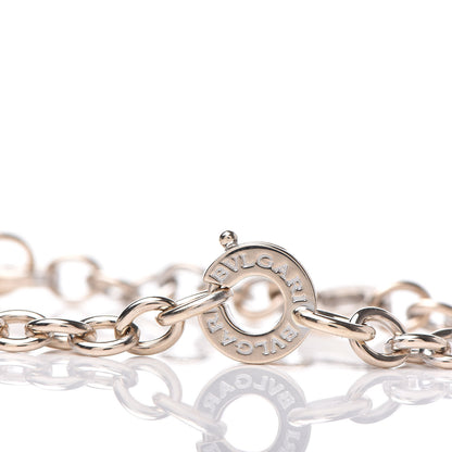 Bulgari 18K White Gold Diamond Charm Bracelet 8 of 8