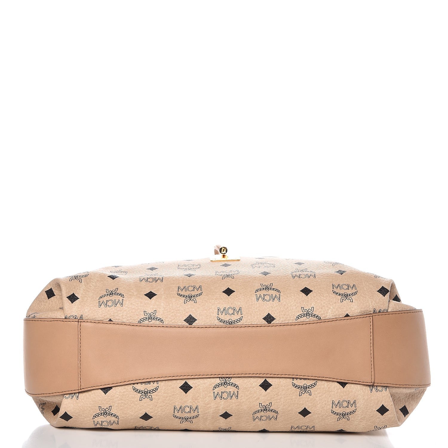 MCM Visetos Medium Drawstring Shopper Beige 7 of 20