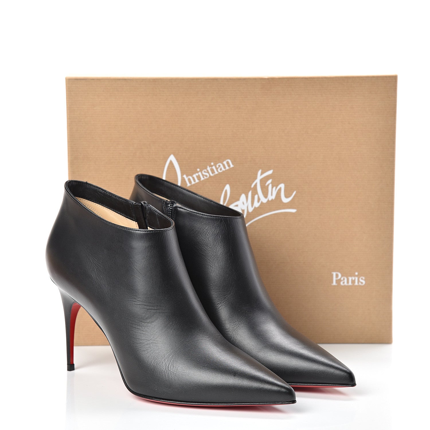 Christian Louboutin Calfskin Gorgona 85 Ankle Boots 39.5 Black 8 of 8