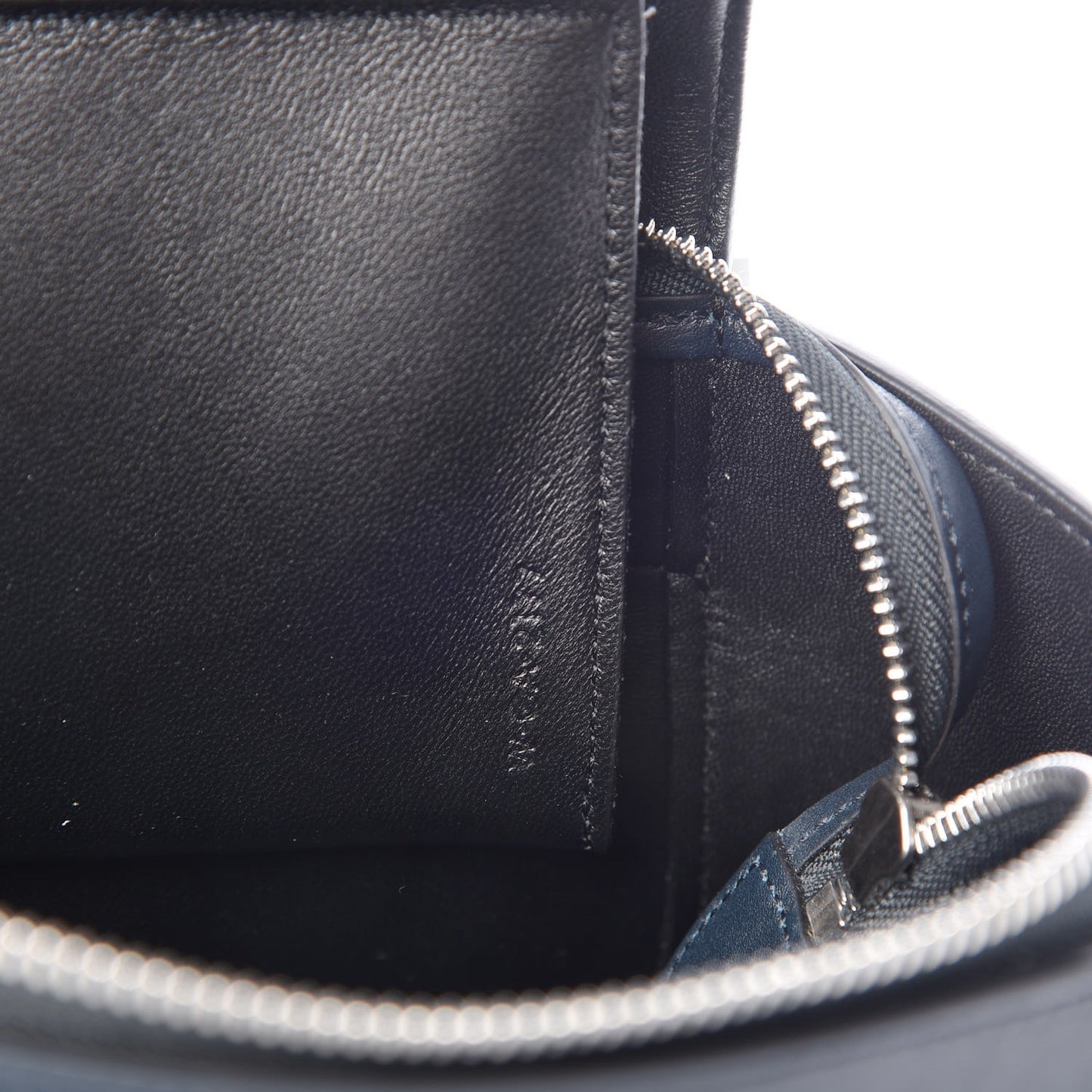 Smooth Calfskin Micro Bi-Color Braided Belt Bag Dark Sea