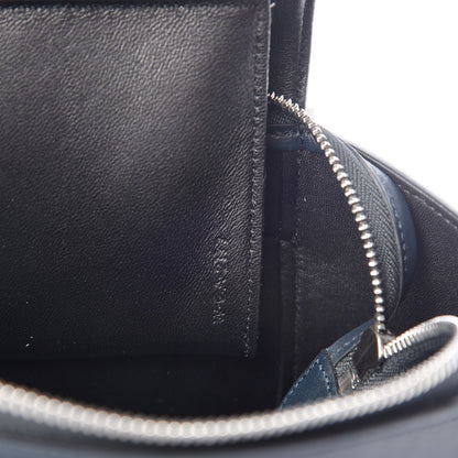 Celine Smooth Calfskin Micro Bi-Color Braided Belt Bag Dark Sea 8 of 10