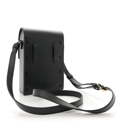 Gucci Dollar Calfskin Vertical Horsebit 1955 Crossbody Bag Black 3 of 11