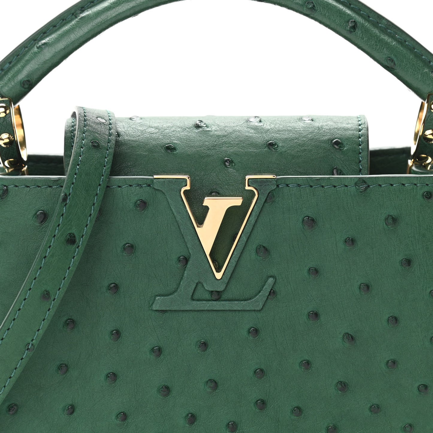 Ostrich Capucines Mini Mint