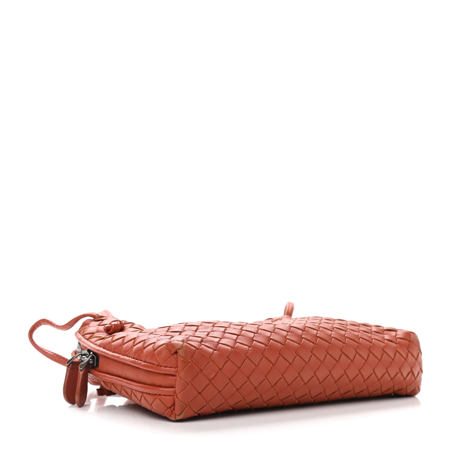 Nappa Intrecciato Nodini Crossbody Messenger Terracota