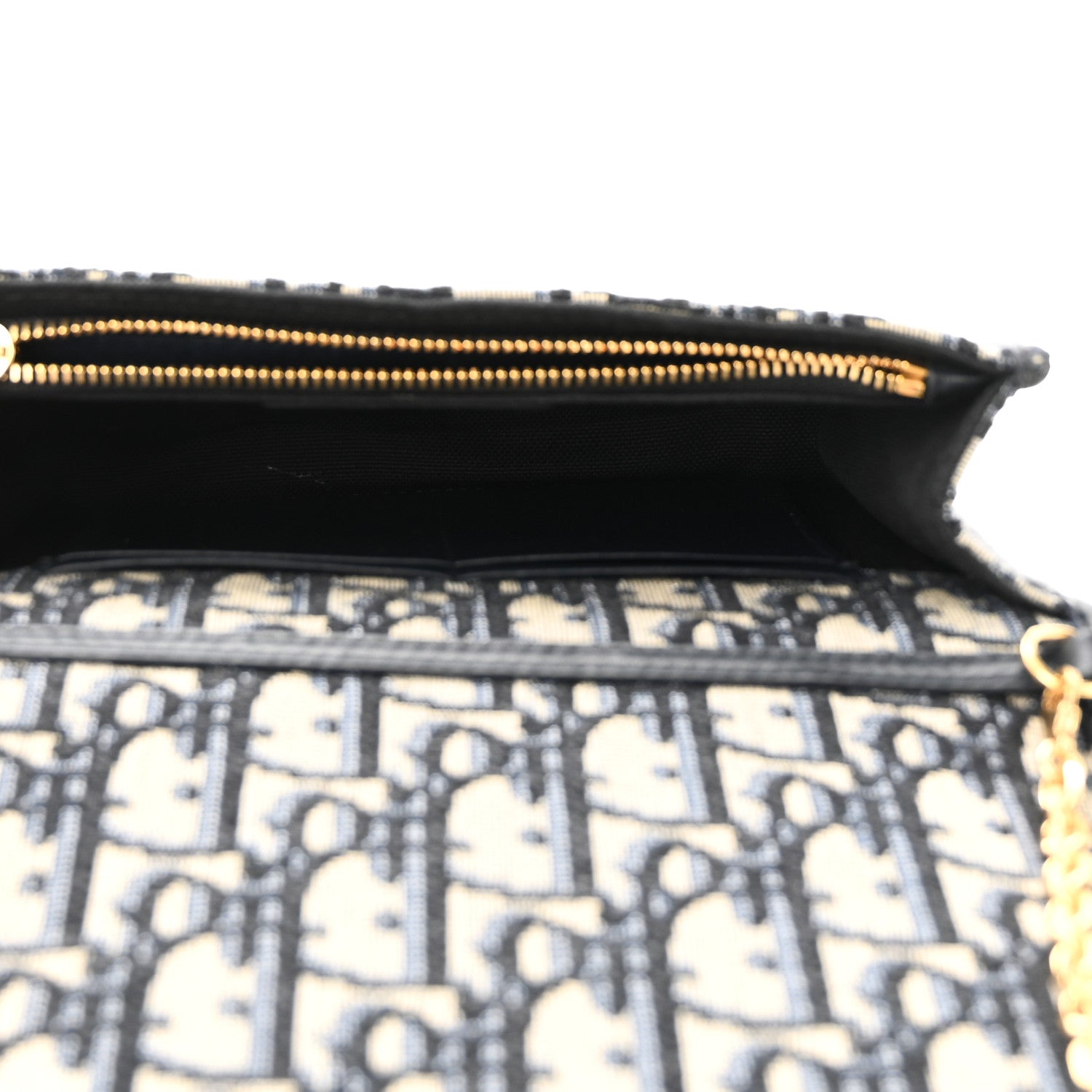 Christian Dior Oblique 30 Montaigne 2-In-1 Pouch Blue 5 of 9