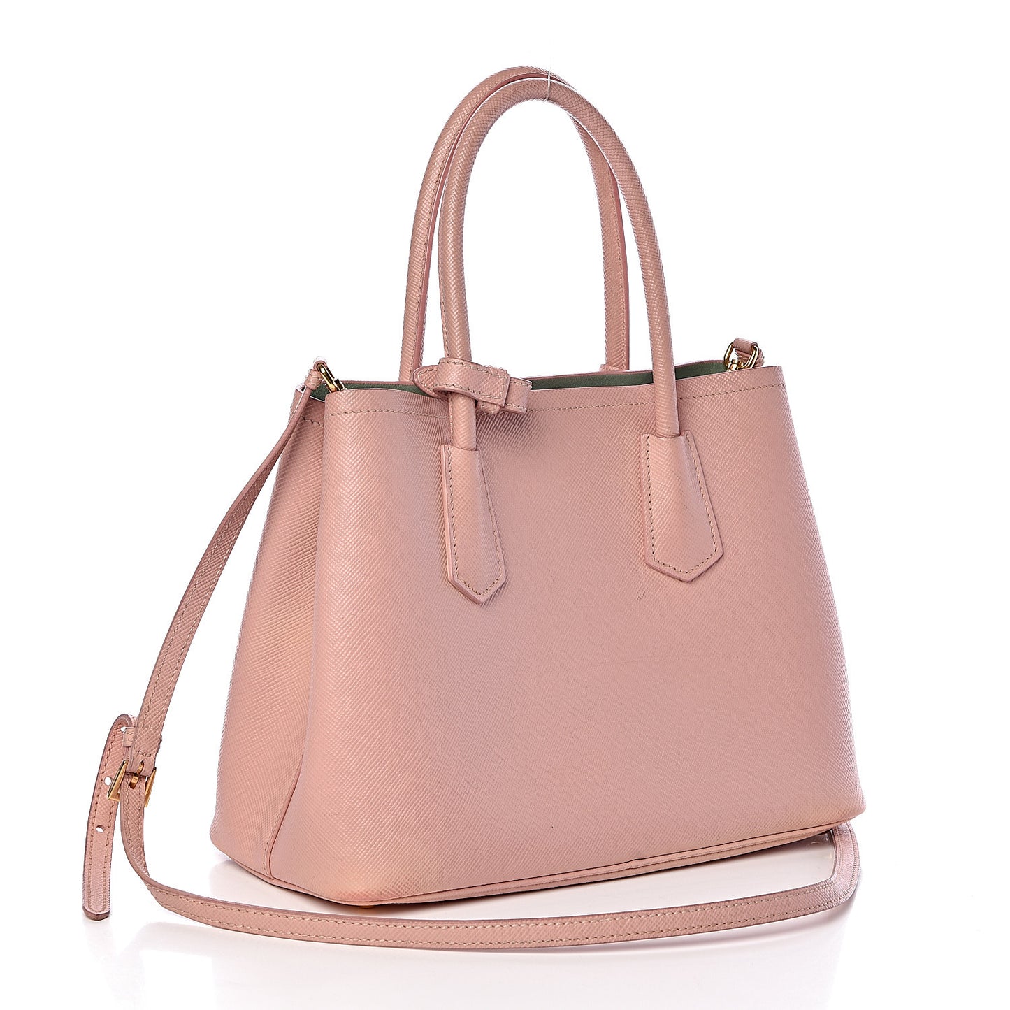 Saffiano Cuir Small Double Bag Pesco