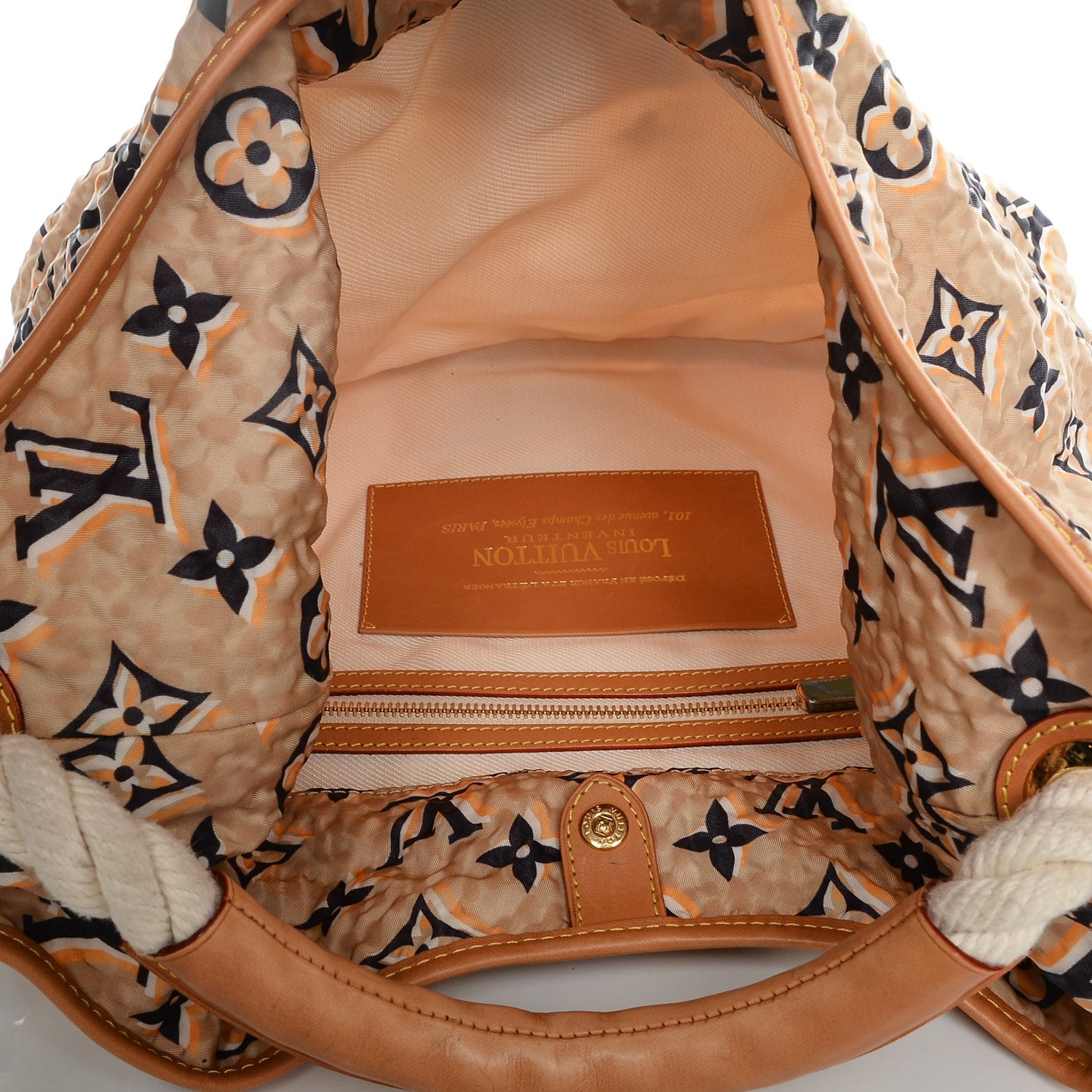 Louis Vuitton Canvas Monogram Cruise Bulles MM Natural 5 of 8