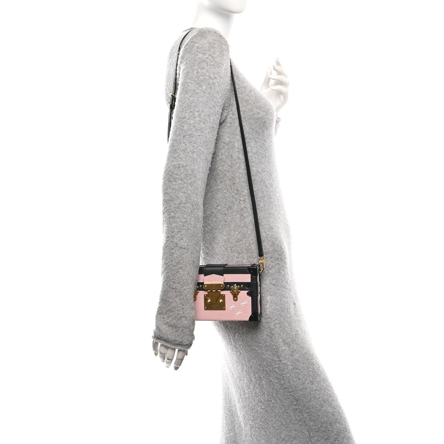 Louis Vuitton Epi Petite Malle Rose Ballerine 2 of 10