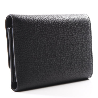 Louis Vuitton Taurillon Capucines Studded Compact Wallet Black 2 of 12
