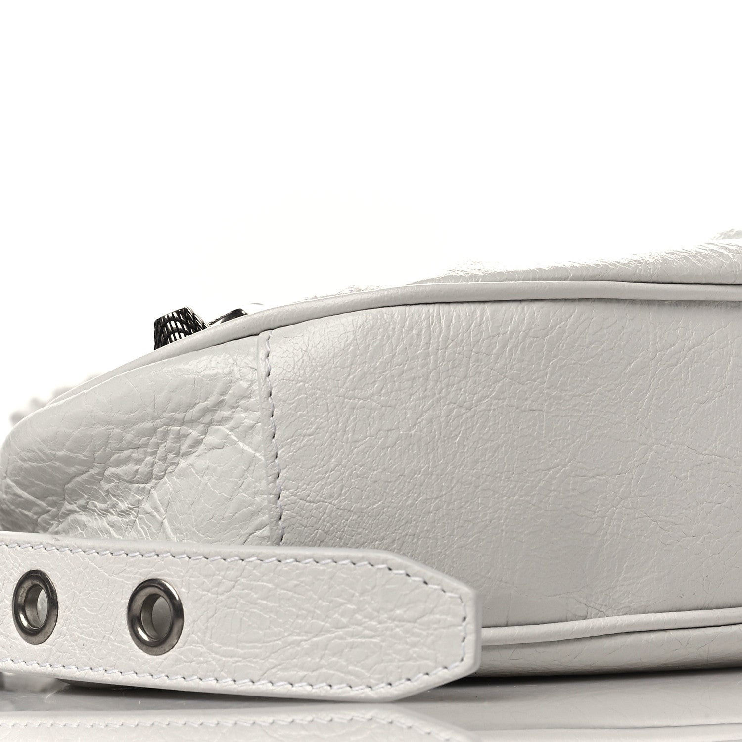 Balenciaga Agneau Arena Le Cagole Shoulder Bag XS Optic White 9 of 10