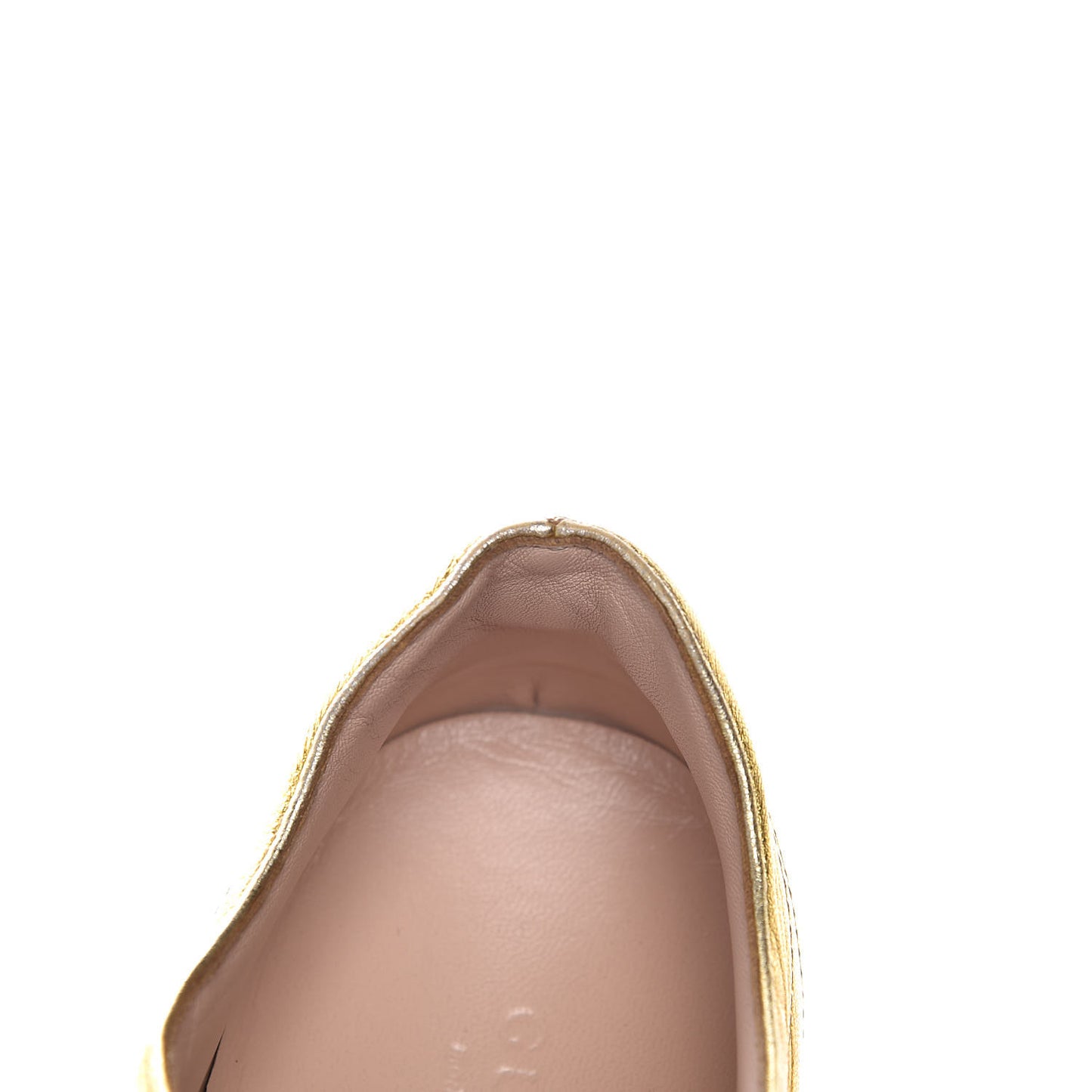 Metallic Nappa Peggy Platform Sneakers 38 Oro Vecchio