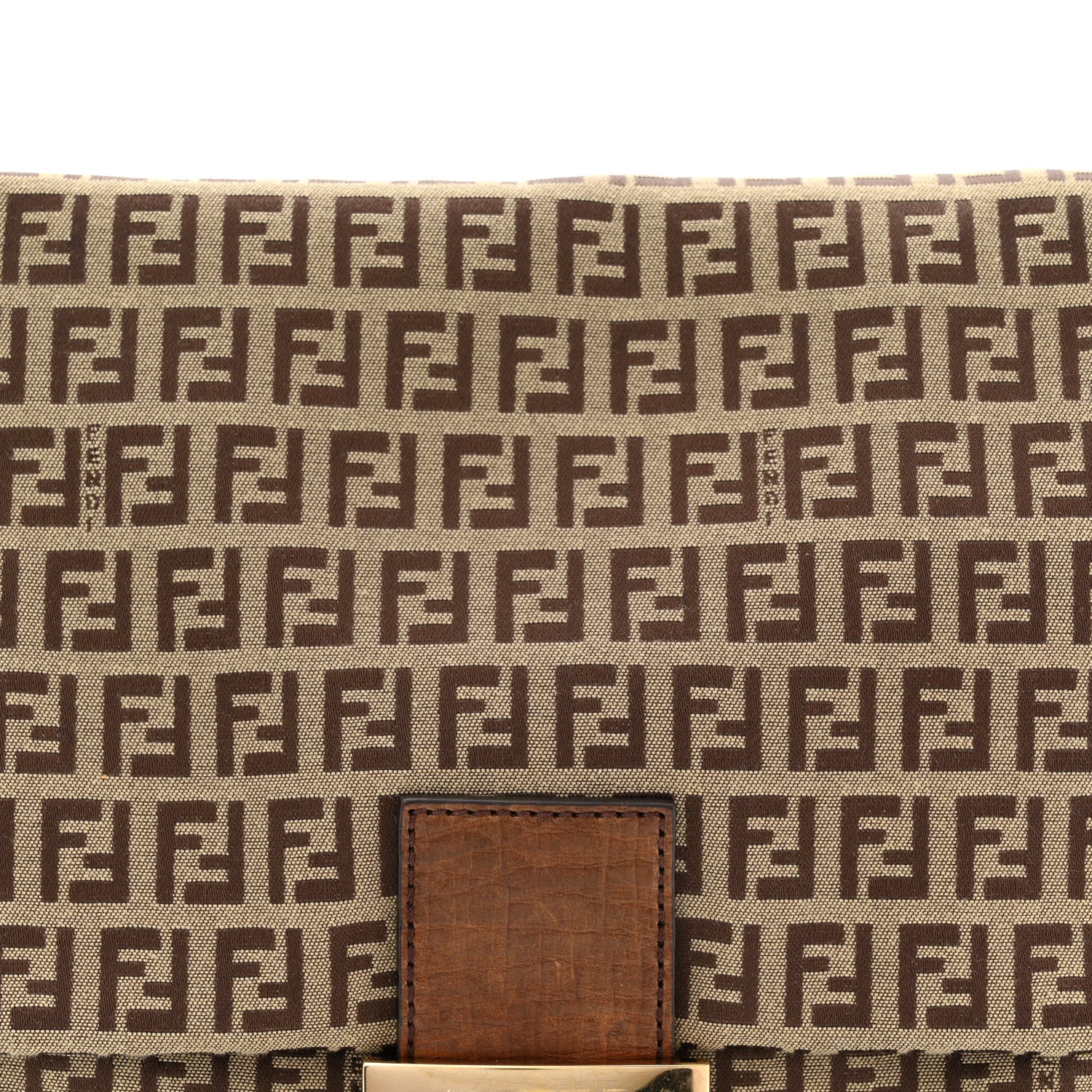 Fendi Zucchino Vitello Mama Baguette Mogano Panna Bruciato 8 of 10