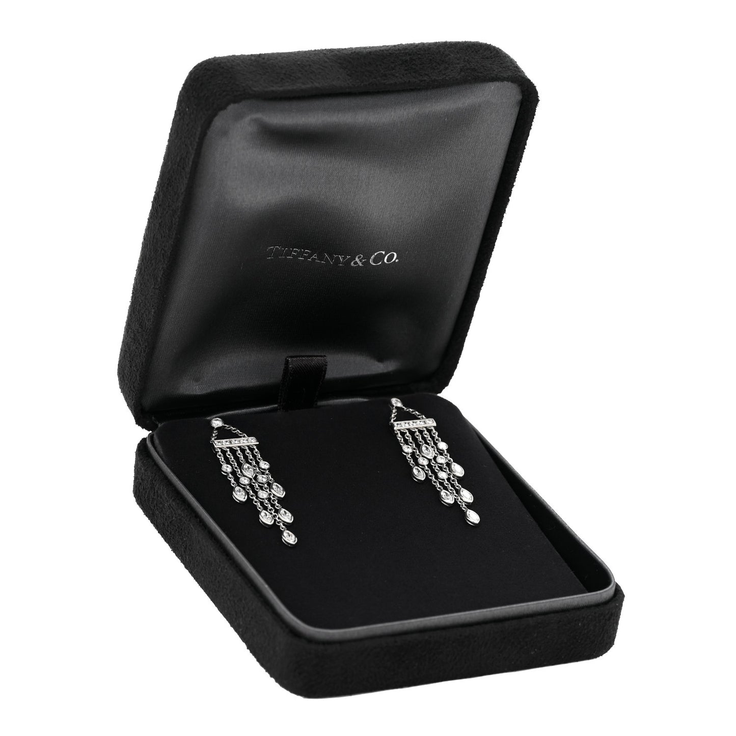 Platinum Diamond 1.95ctw Swing Drop Earrings
