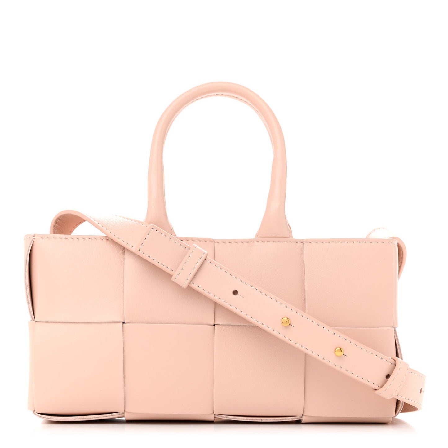 Nappa Maxi Intreccio Mini Arco East West Tote Melon Washed