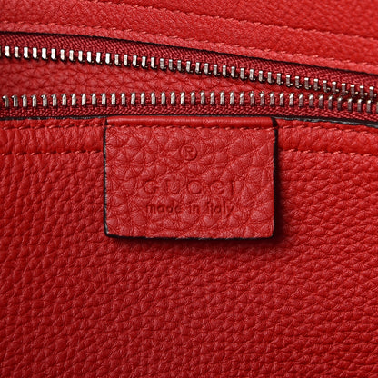 Gucci Soft Calfskin Medium Jackie Top Handle Bag Hibiscus Red 6 of 10