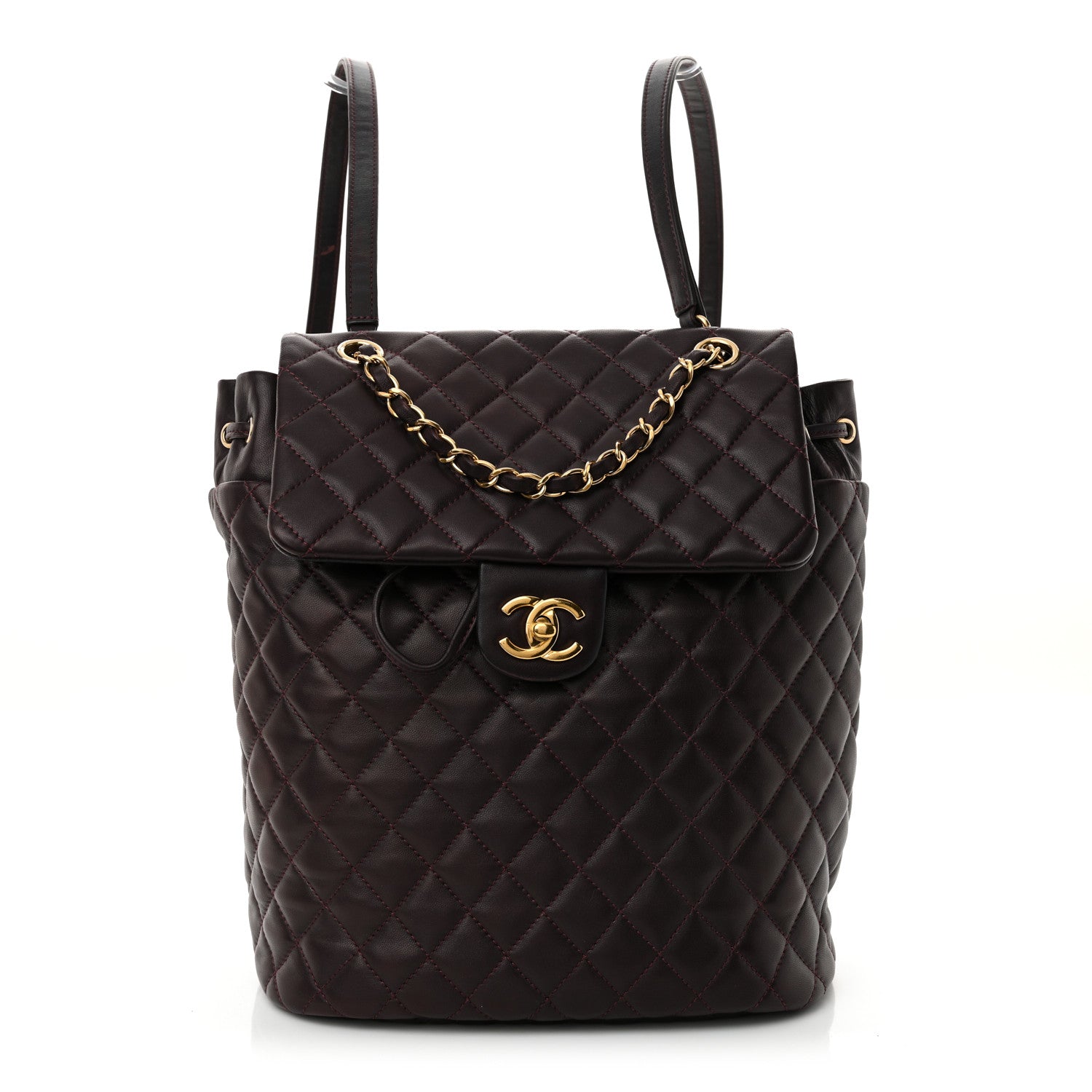 Chanel Lambskin Quilted Large Urban Spirit Backpack Dark Purple 1 of 11