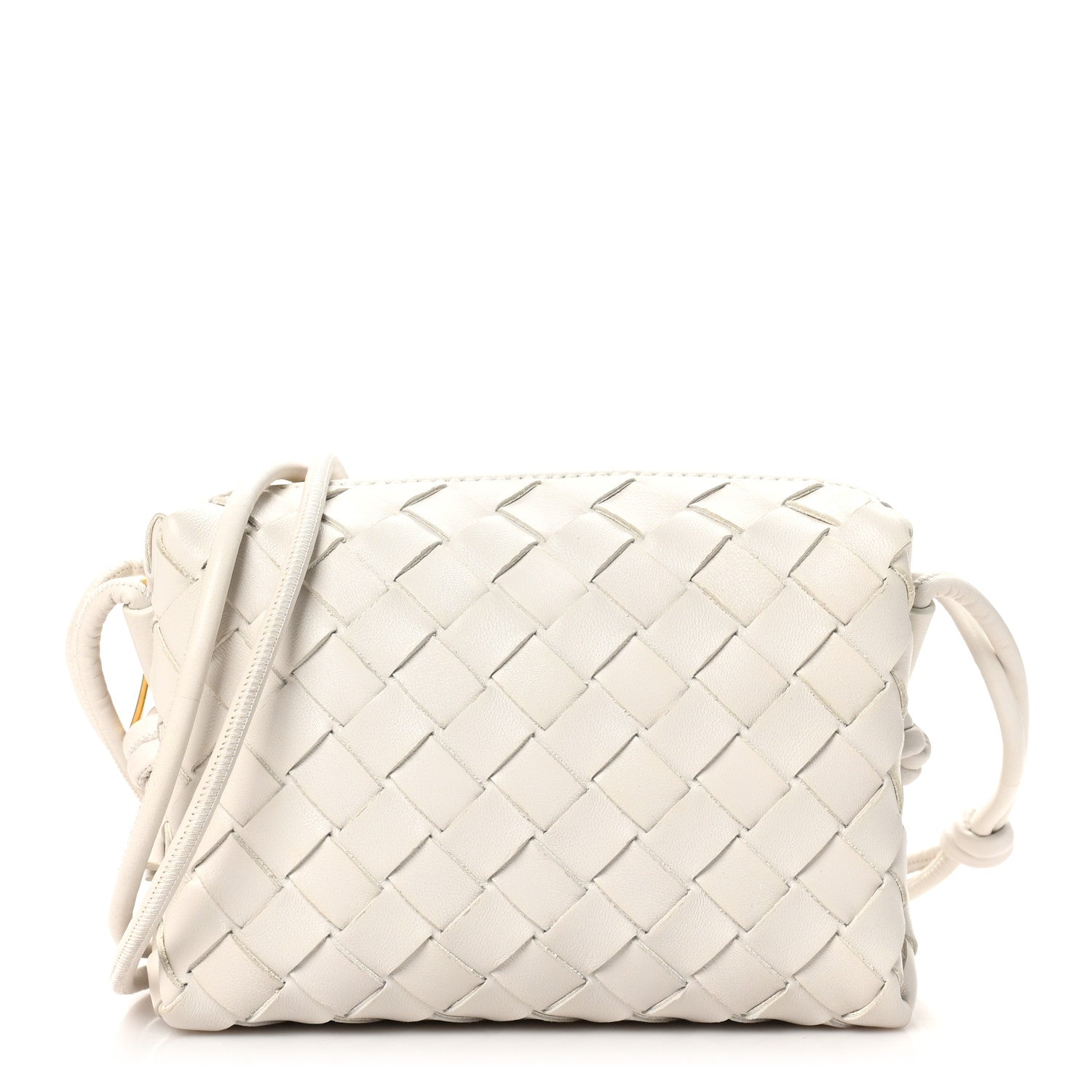 Bottega Veneta Nappa Intrecciato Mini Loop Camera Bag White 1 of 9