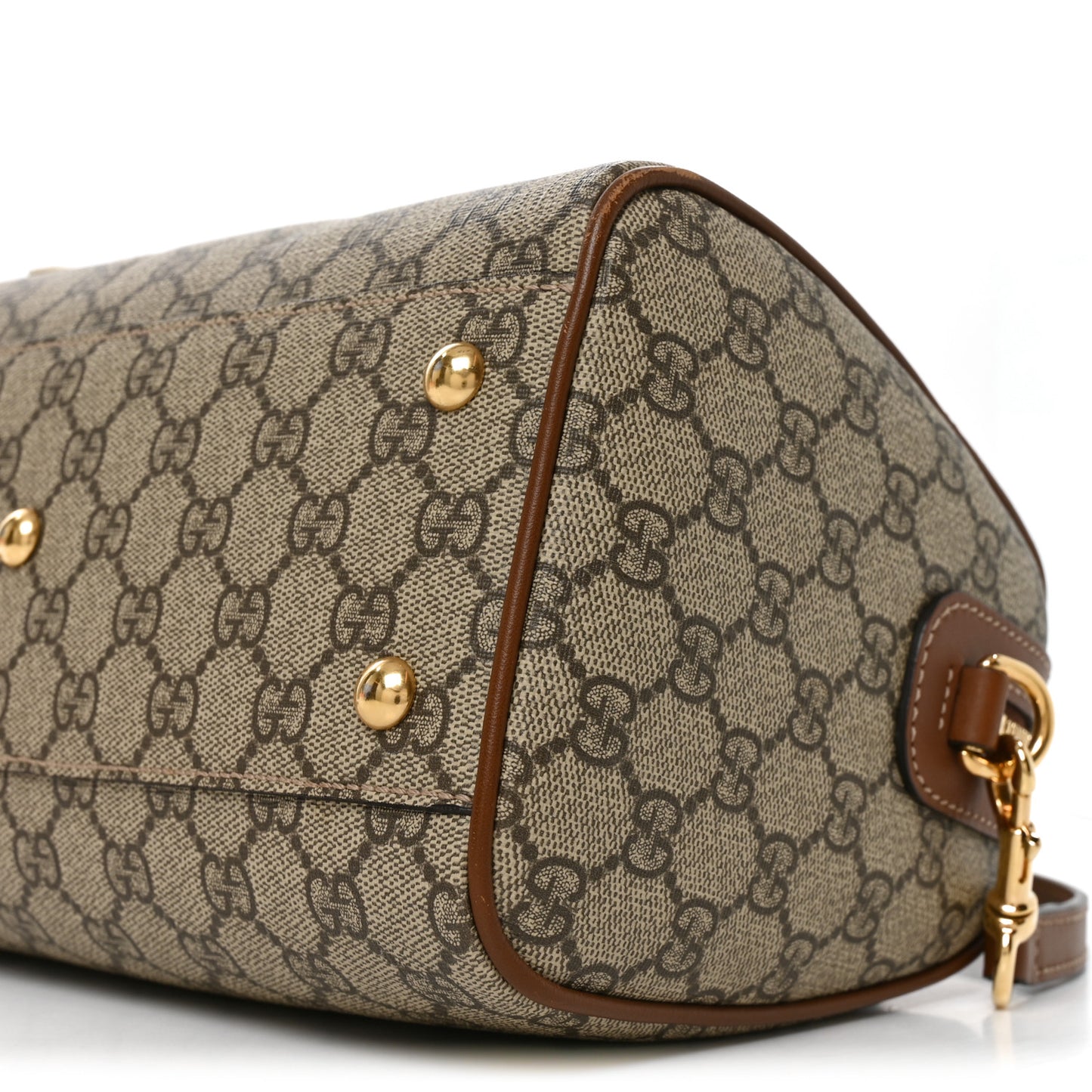 GG Supreme Monogram Blind for Love Embroidered Small Boston Beige Tuscany