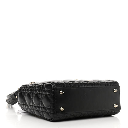 Christian Dior Lambskin Cannage Small My ABCDior Lady Dior Black 4 of 10