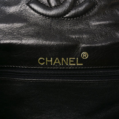 Chanel Lambskin Quilted Flap Pouch Black 6 of 8