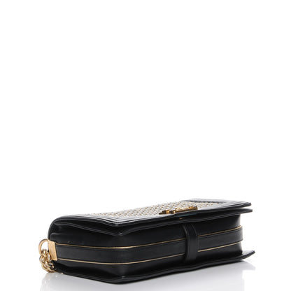 Chanel Braided Sheepskin Large Boy Reverso Flap Black 4 of 8