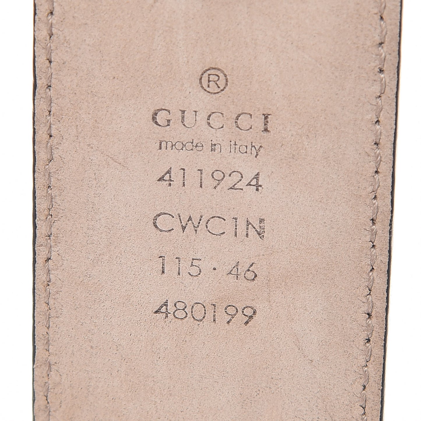 Guccissima Signature Interlocking G 40mm Belt 115 46 Black