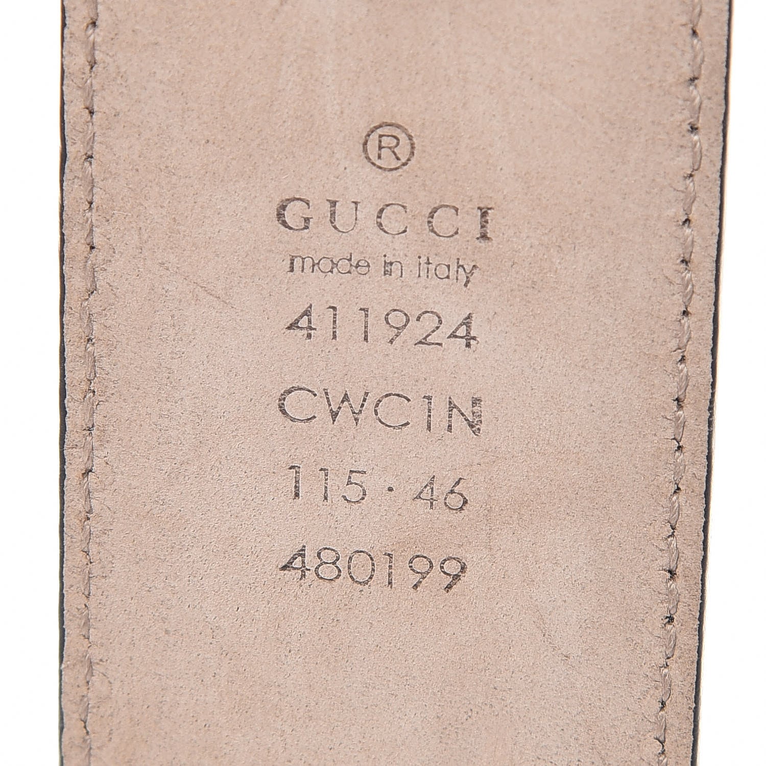 Gucci Guccissima Signature Interlocking G 40mm Belt 115 46 Black 4 of 7