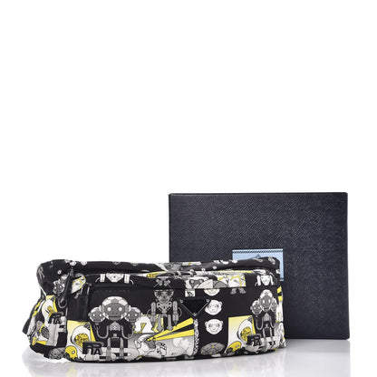 Prada X JAMES JEAN Tessuto Nylon Robot Monkey Belt Bag Black 9 of 9