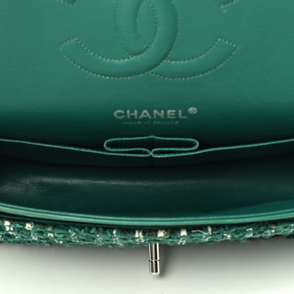 Chanel Tweed Quilted Medium Double Flap Green 4 of 4