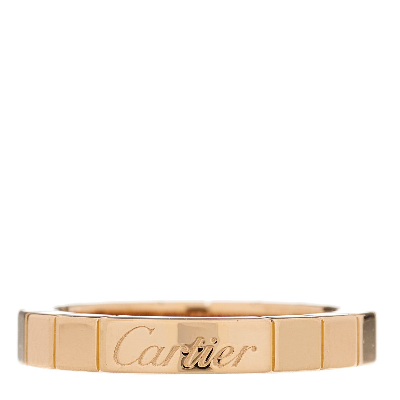 18K Pink Gold 3mm Lanieres Ring 48 4.5