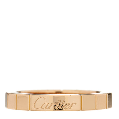Cartier 18K Pink Gold 3mm Lanieres Ring 48 4.5 1 of 5