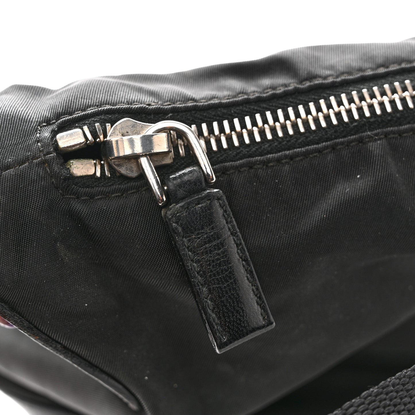 Nylon Shoulder Bag  Black