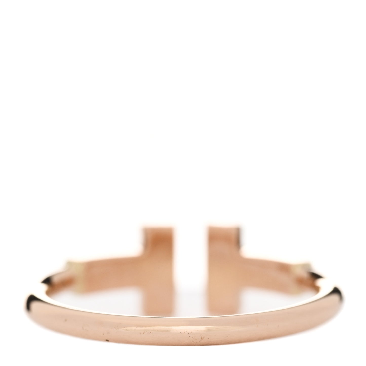 18K Rose Gold Diamond T Wire Ring 49 5