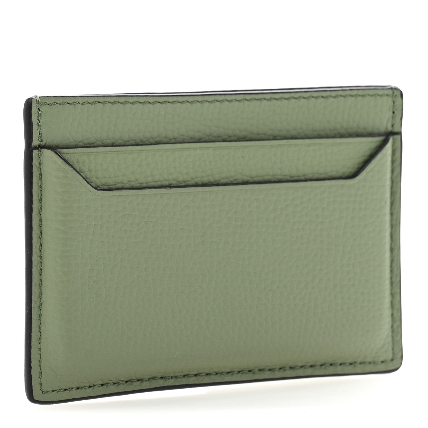 Loewe Soft Grained Calfskin Anagram Card Holder Rosemary 3 of 8