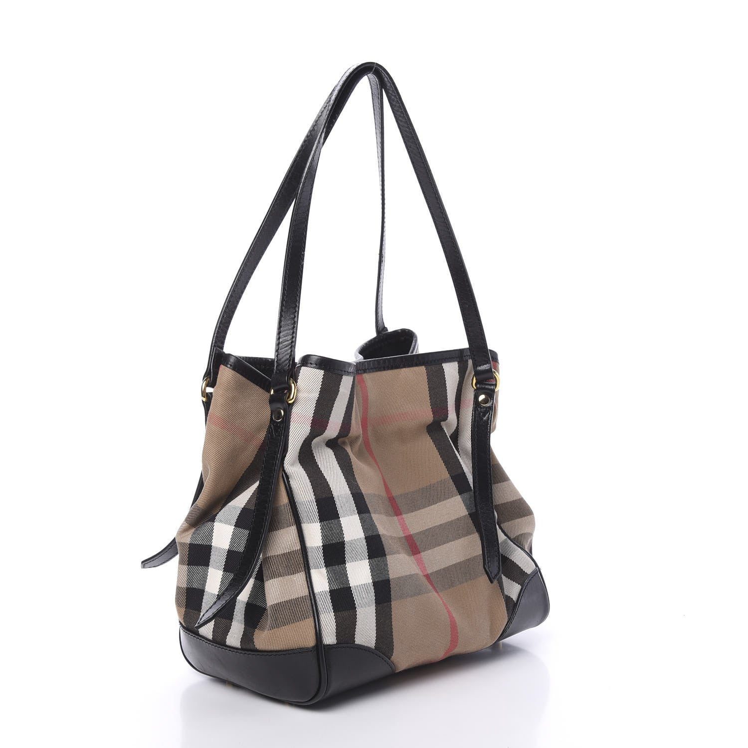 Burberry House Check Small Canterbury Tote Black 3 of 12