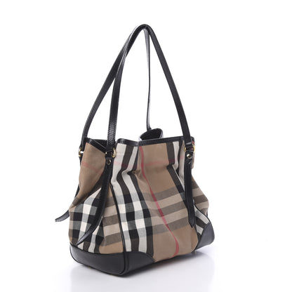 Burberry House Check Small Canterbury Tote Black 3 of 12