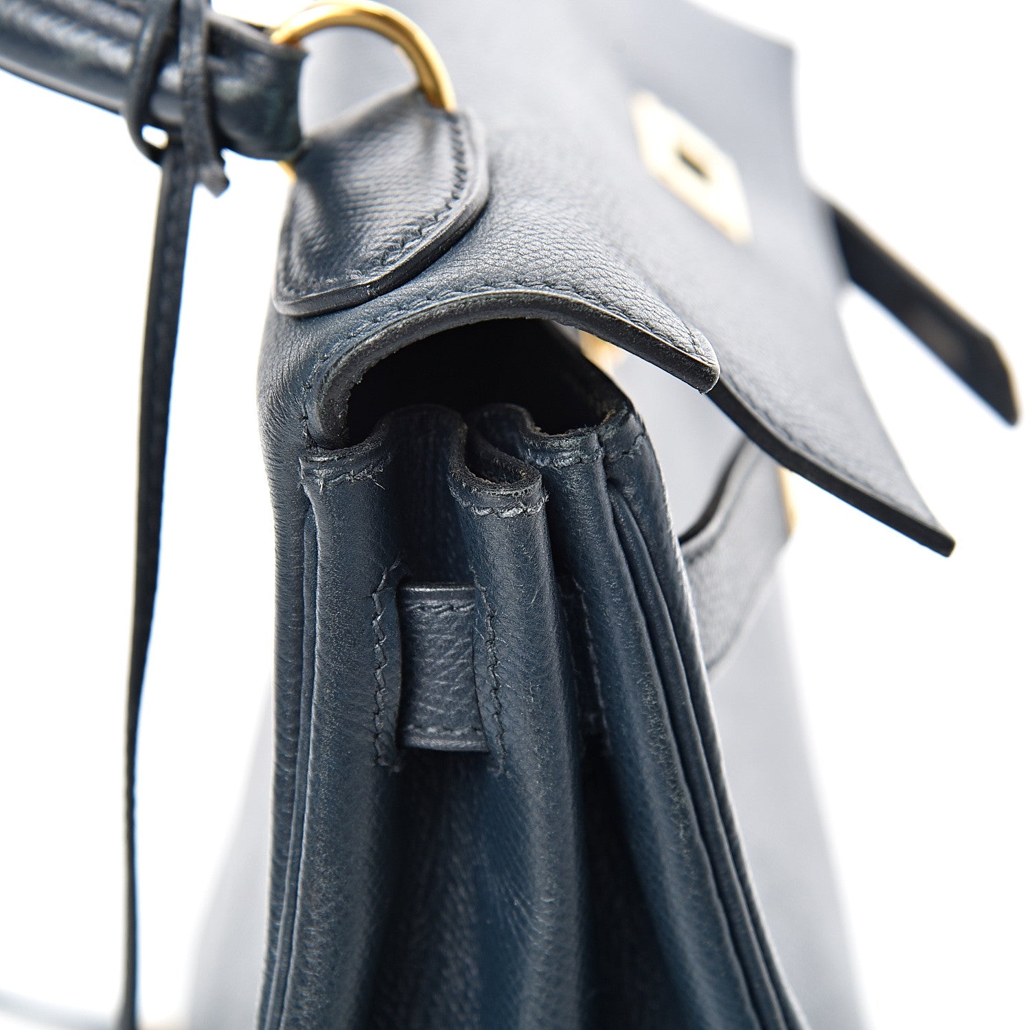 Hermes Courchevel Retourne Kelly 28 Bleu Marine 40 of 48