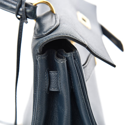 Hermes Courchevel Retourne Kelly 28 Bleu Marine 40 of 48