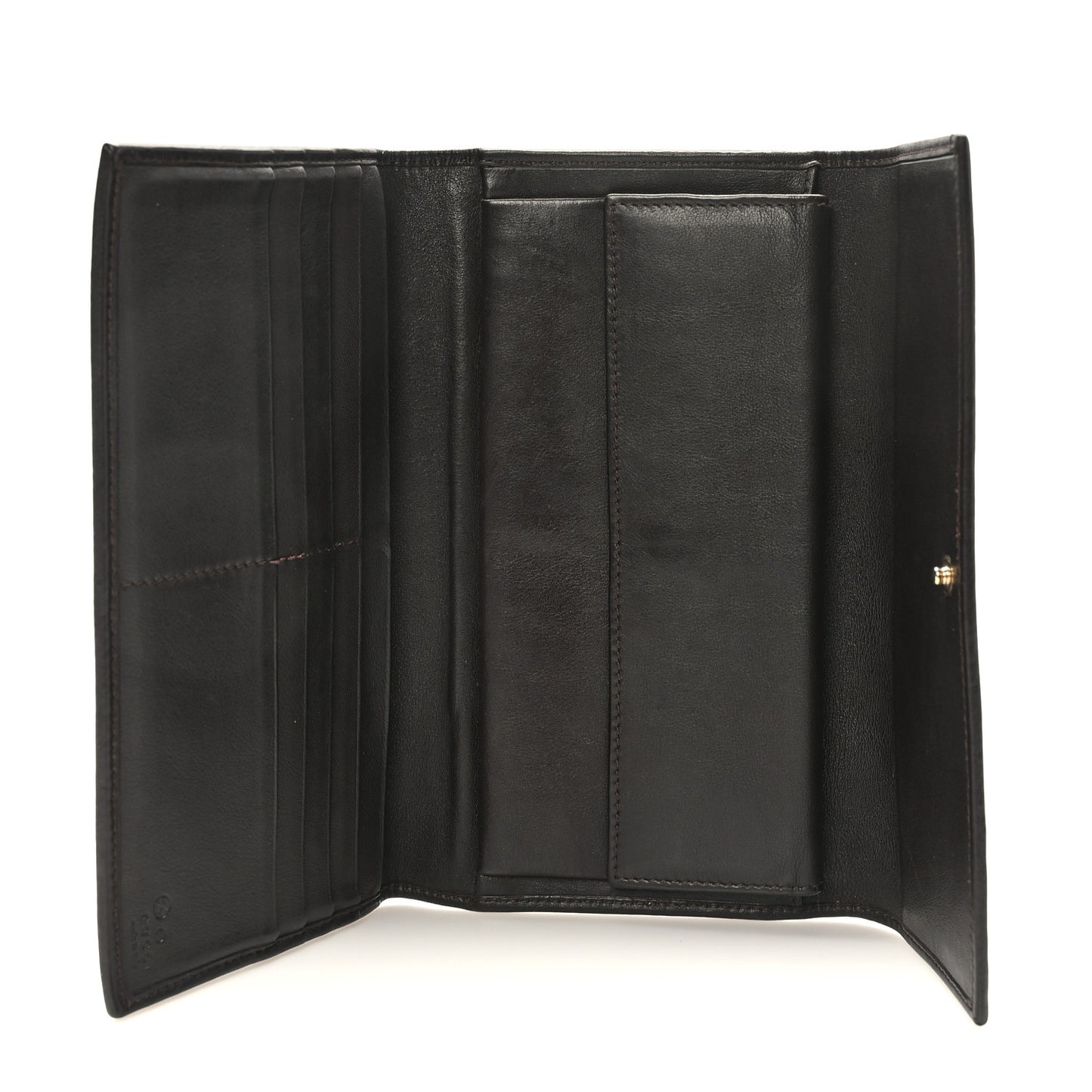 Signature Monogram Continental Wallet Black