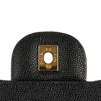 Chanel Caviar Quilted Jumbo Double Flap Black 6 of 8