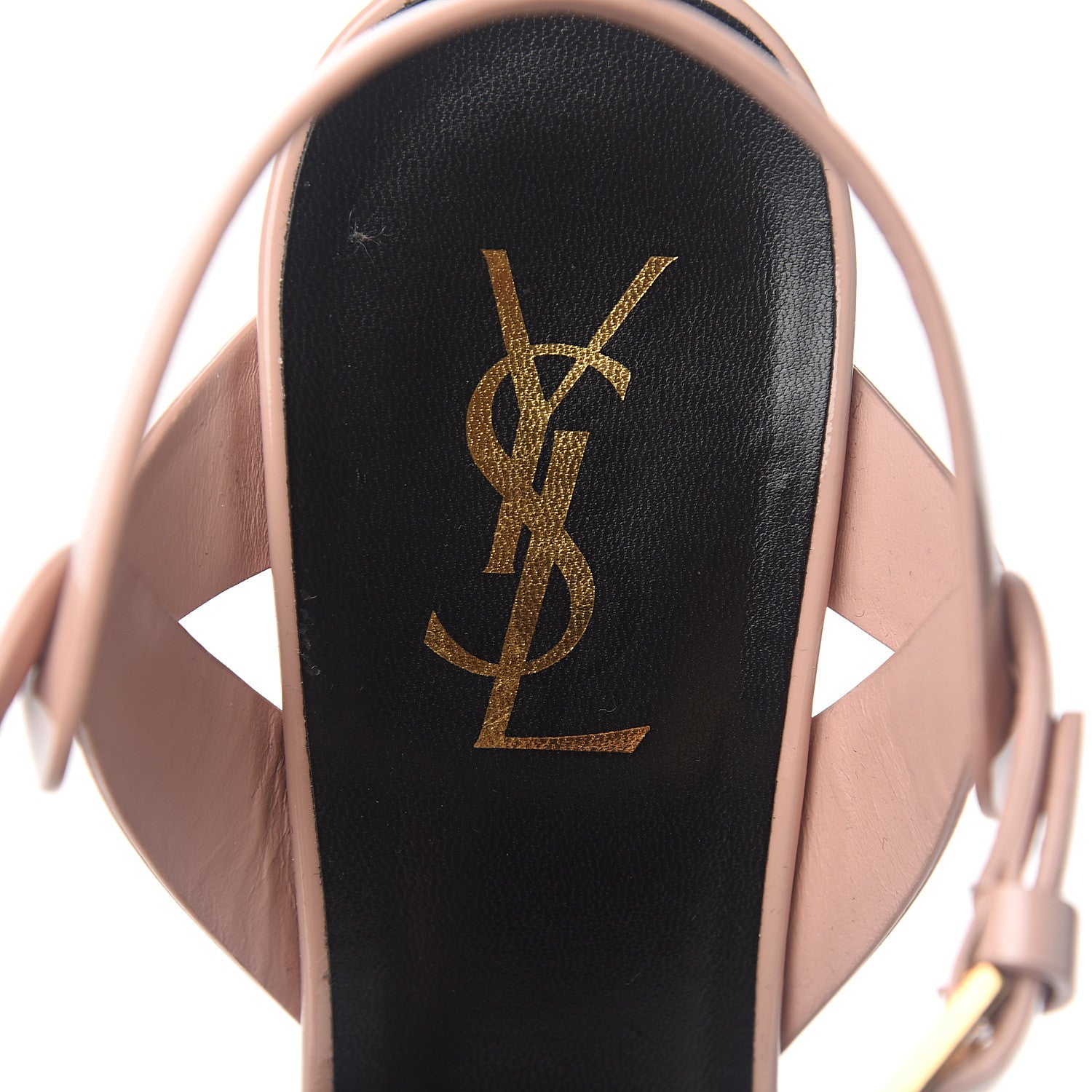 Saint Laurent Patent Tribute 75 Platform Sandals 40 Pale Pink 7 of 9