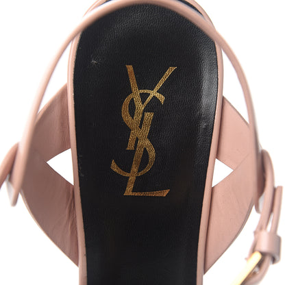 Saint Laurent Patent Tribute 75 Platform Sandals 40 Pale Pink 7 of 9